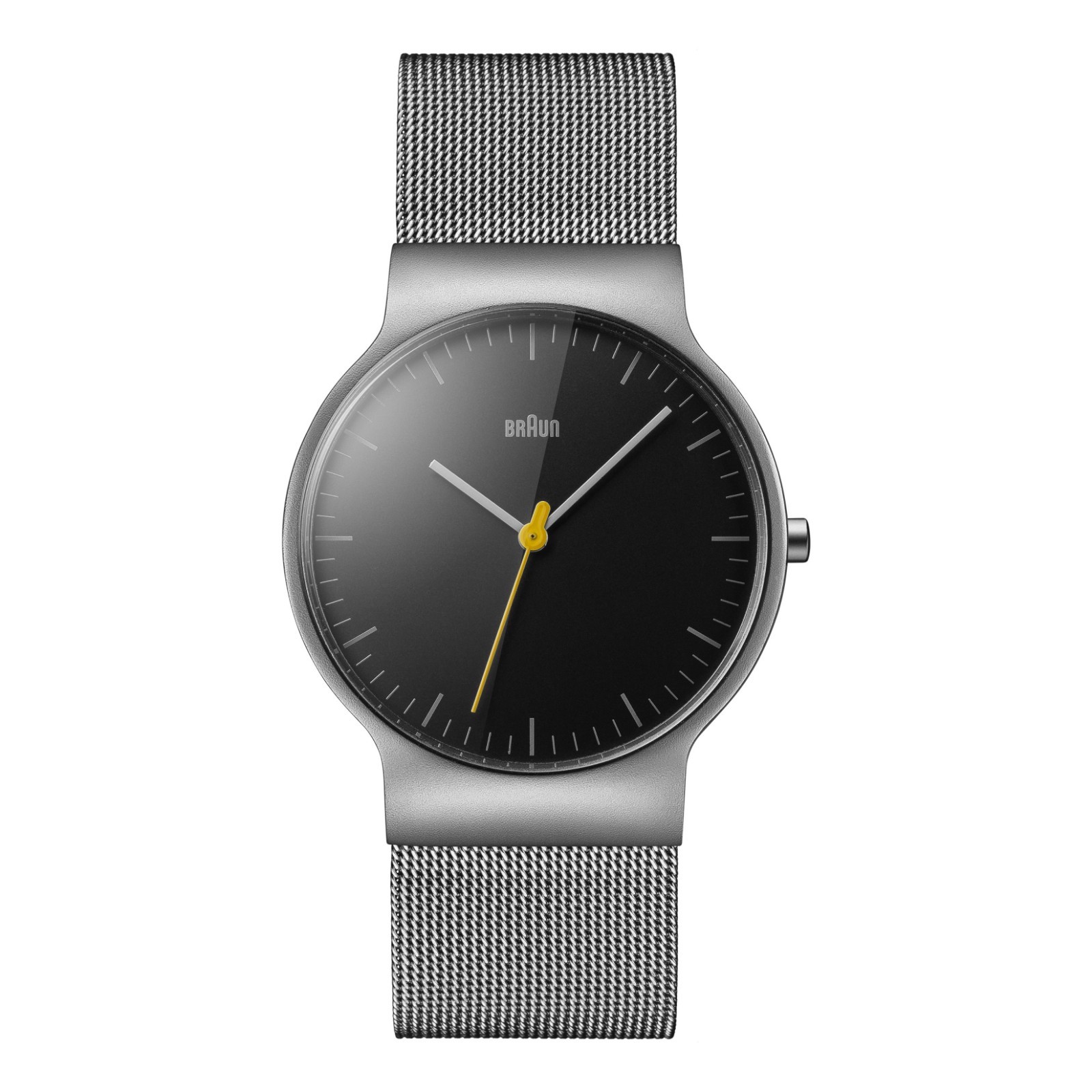 Braun Gents BN0211 Classic Slim Watch with Silver Mesh Bracelet