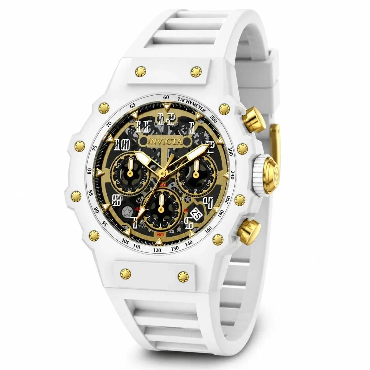 69649 – Invicta Racing Vaulthan Men’s Watch – 44mm, White (69649) #15