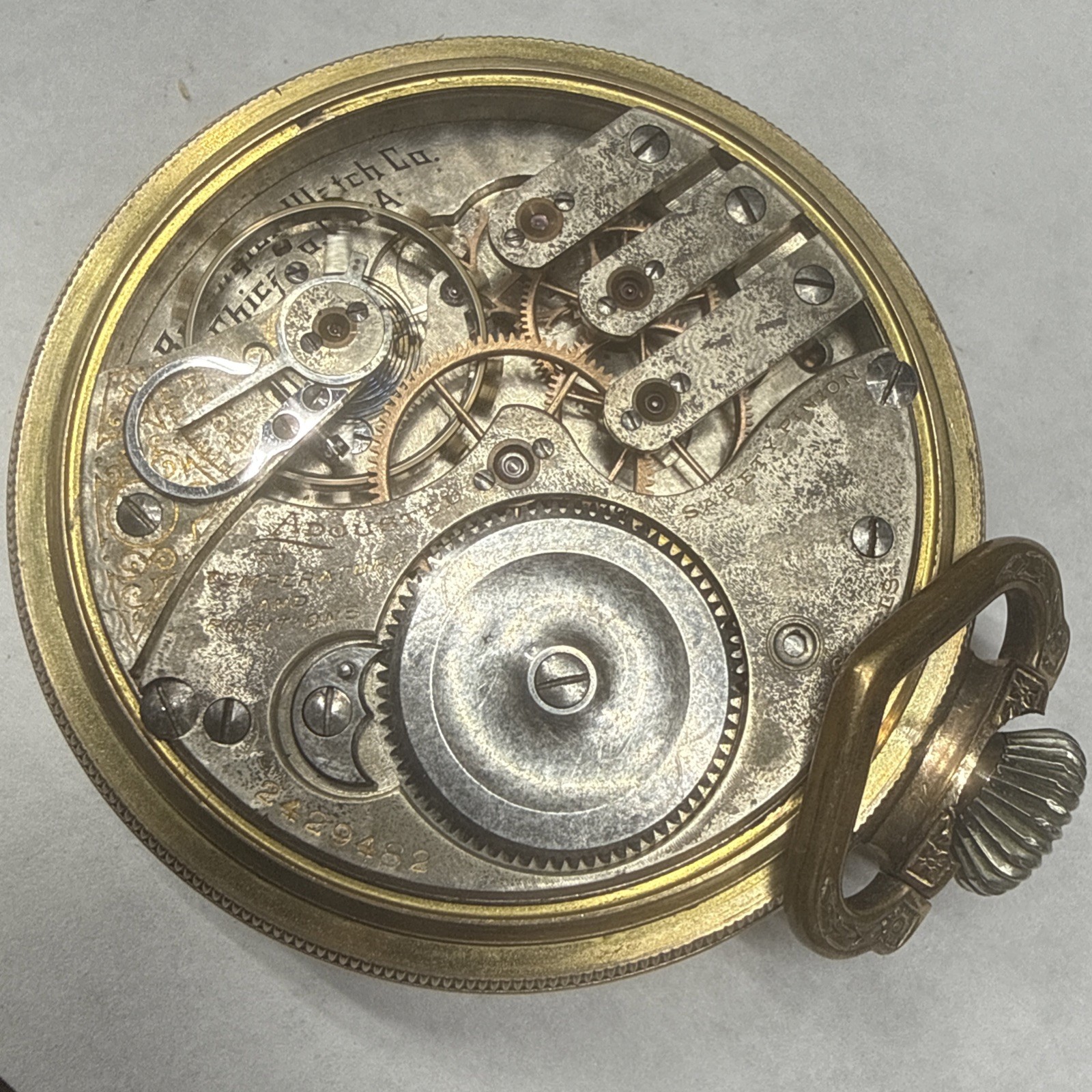 Burlington Special Illinois 19J 16s Pocket Watch Gold Filled Runs