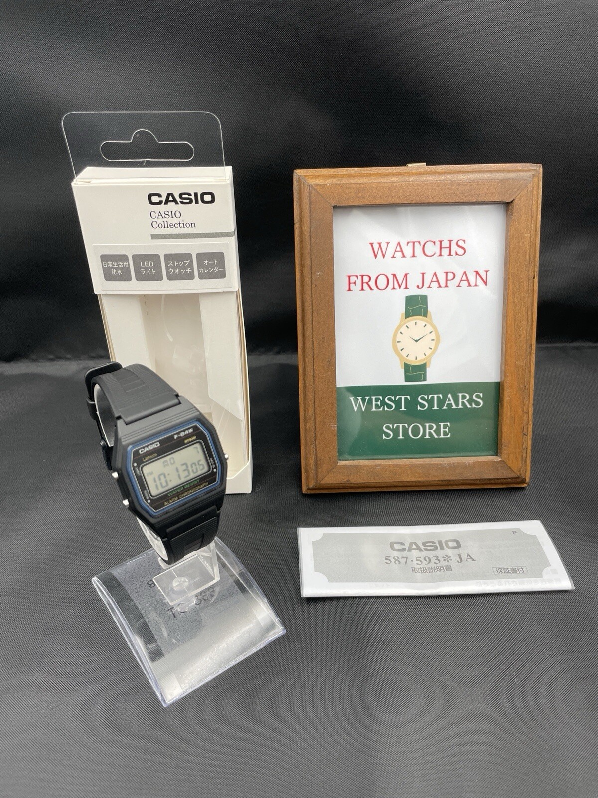 CASIO Watch Standard F-84W-1QJH Black Simple Designed Digital Watch From Japan