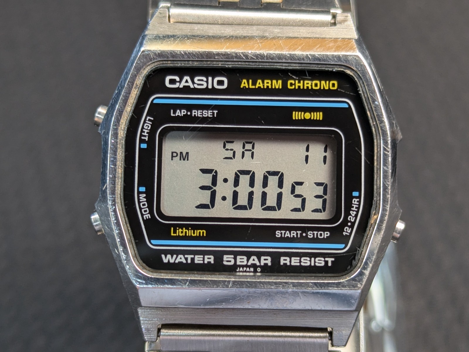 ​Vintage Casio W-31 Digital Alarm Chrono Watch Module 593 5Bar Japan H Working