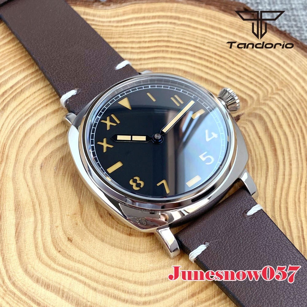 20Bar Square Men Watch Tandorio 42MM Mechanical NH35A Two Hands Sapphire Glass