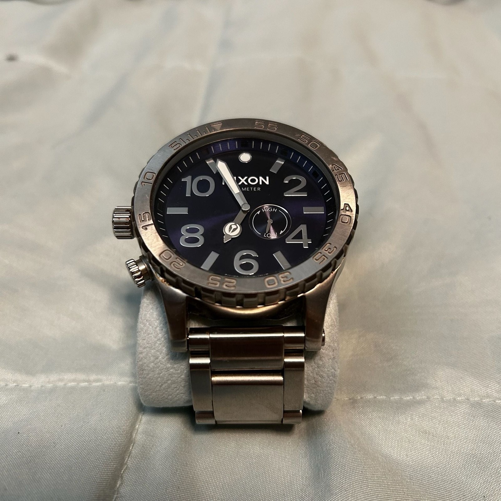 Nixon 51-30 Tide Stainless Steel Watch with Blue Dial