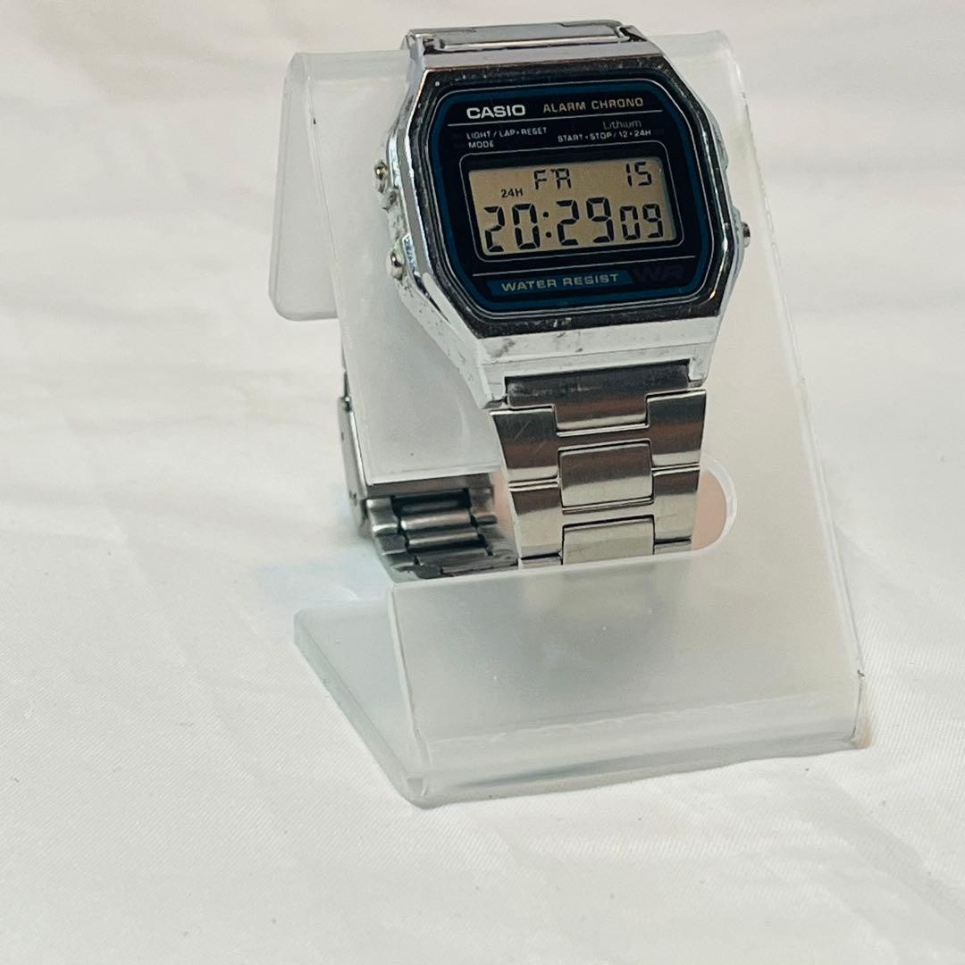 CASIO Digital Watch, Retro Vintage, Silver, Working Condition