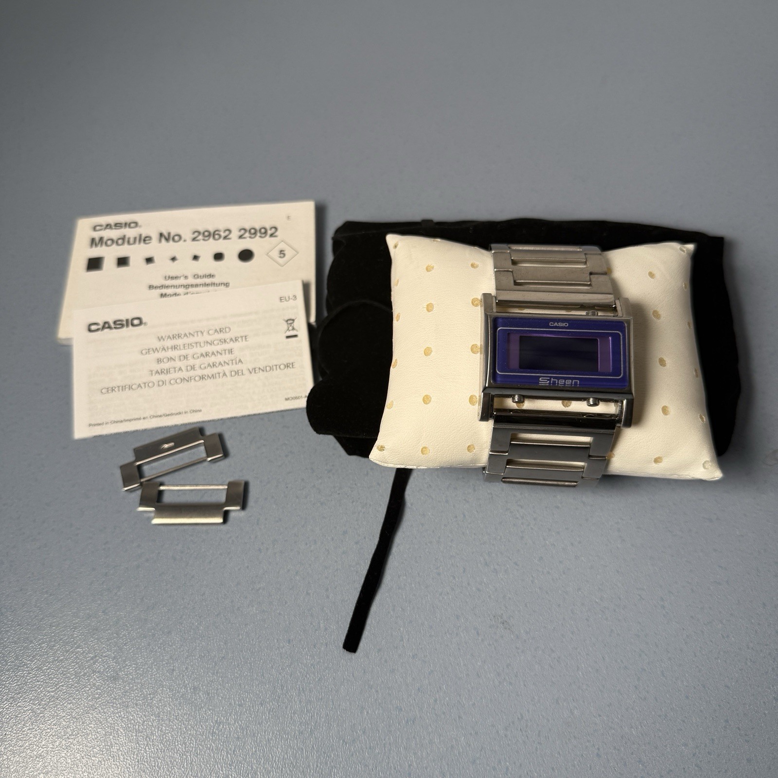 Casio SHN-1002D Sheen Steel Digital Documents Watch