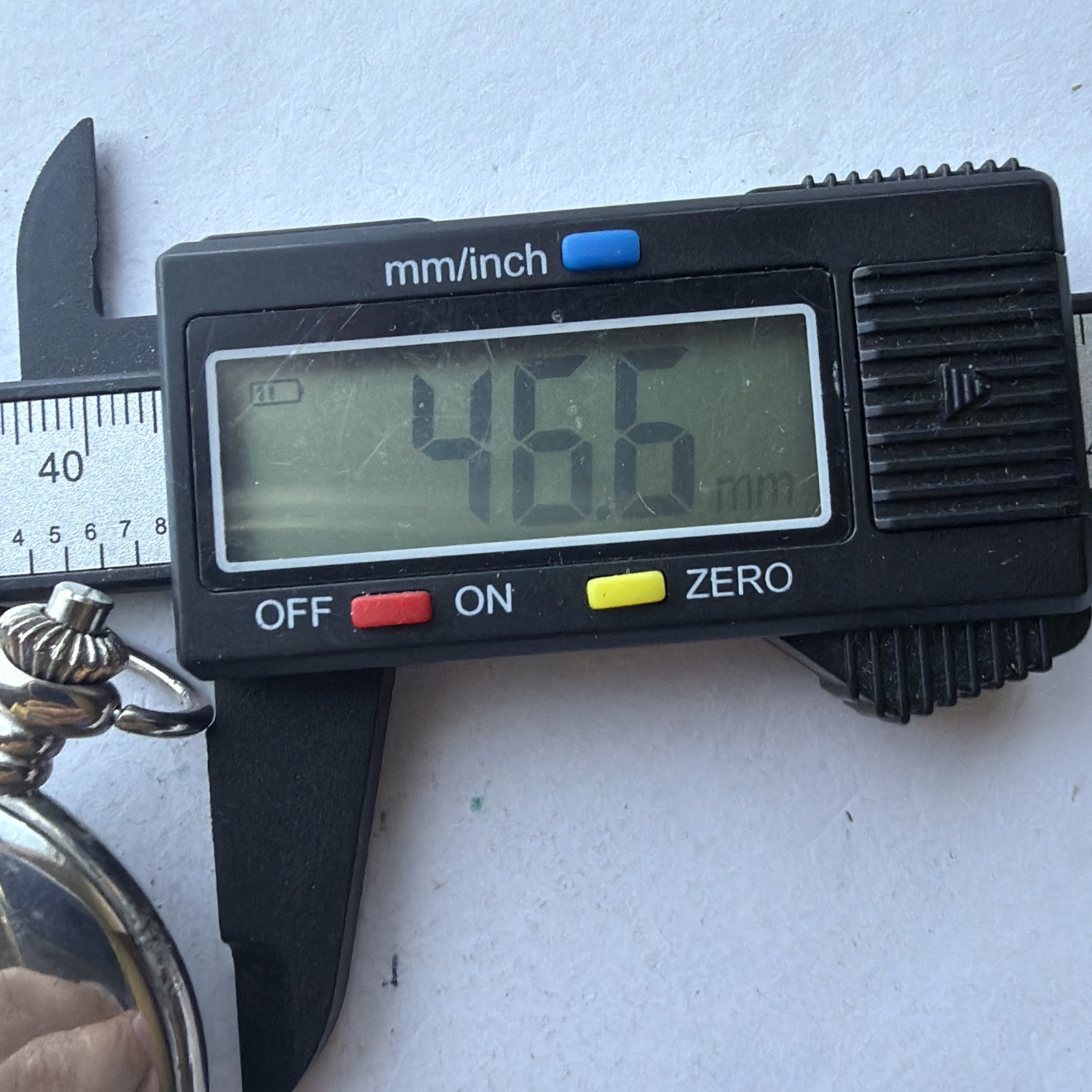 AY54 Colibri Quartz Pocket Watch SulverTone Arabic Numerals Polished New Battery