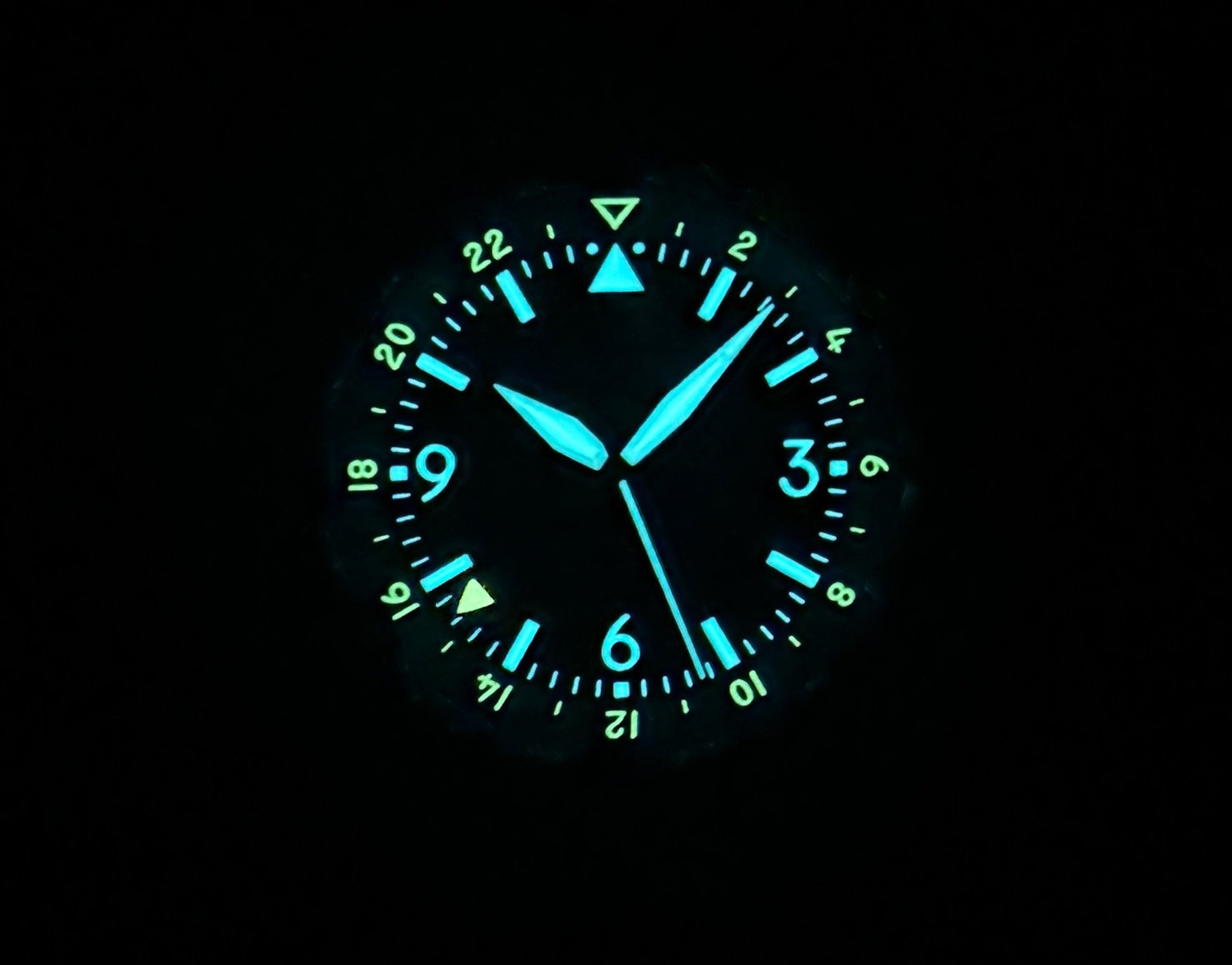 BYOP Naviator Titanium “Ghost” GMT (orange) Pilot Watch Miyota 9075 C3/BGW9 Lume