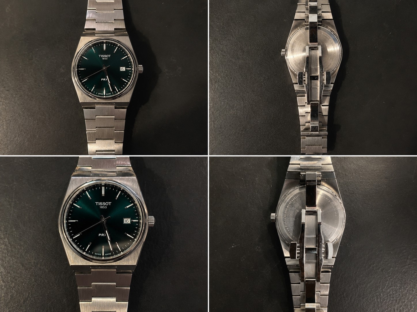 Tissot PRX 40mm Green Dial Swiss Quartz Stainless Steel Watch T137.410 Excellent