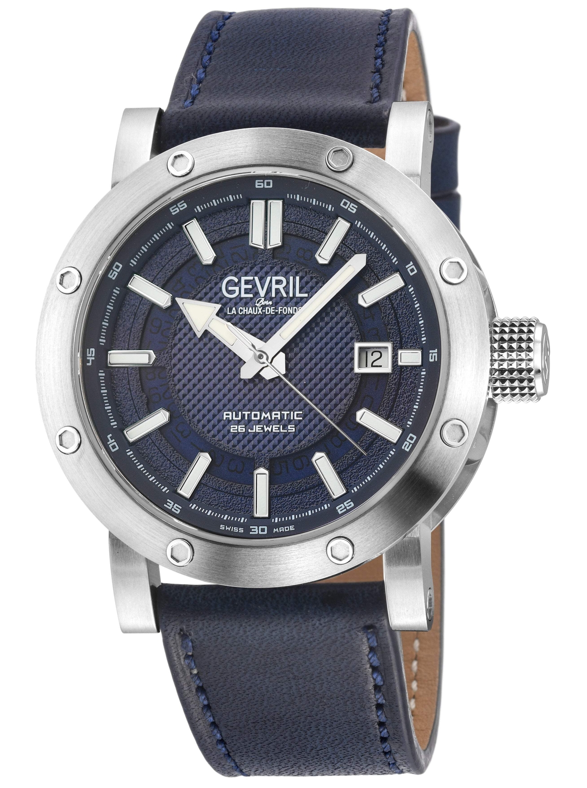 Gevril Flat Iron Stainless Steel 42mm Wristwatch 43701