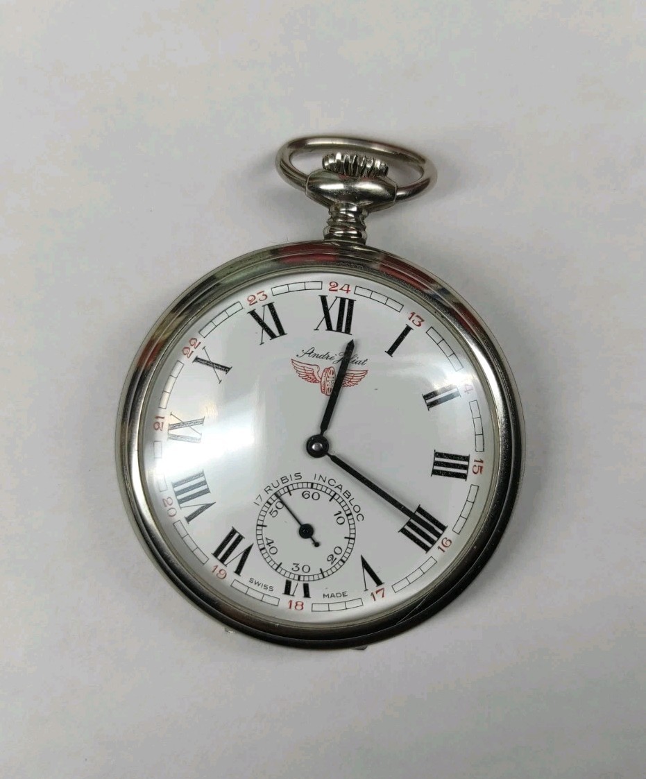 Andrè Valiant turkish railway pocket watch mechanical swiss made UT 6497