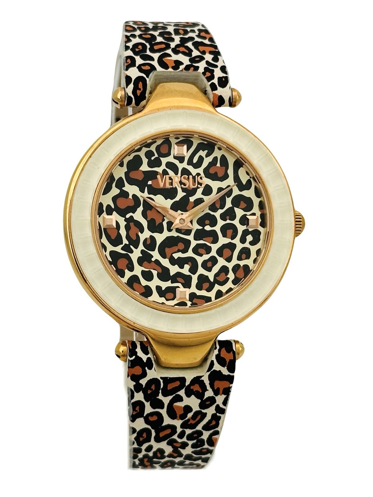 Versus by Versace SQ1040013 Sertie Multicolour Textured Glass Bezel Strap Watch