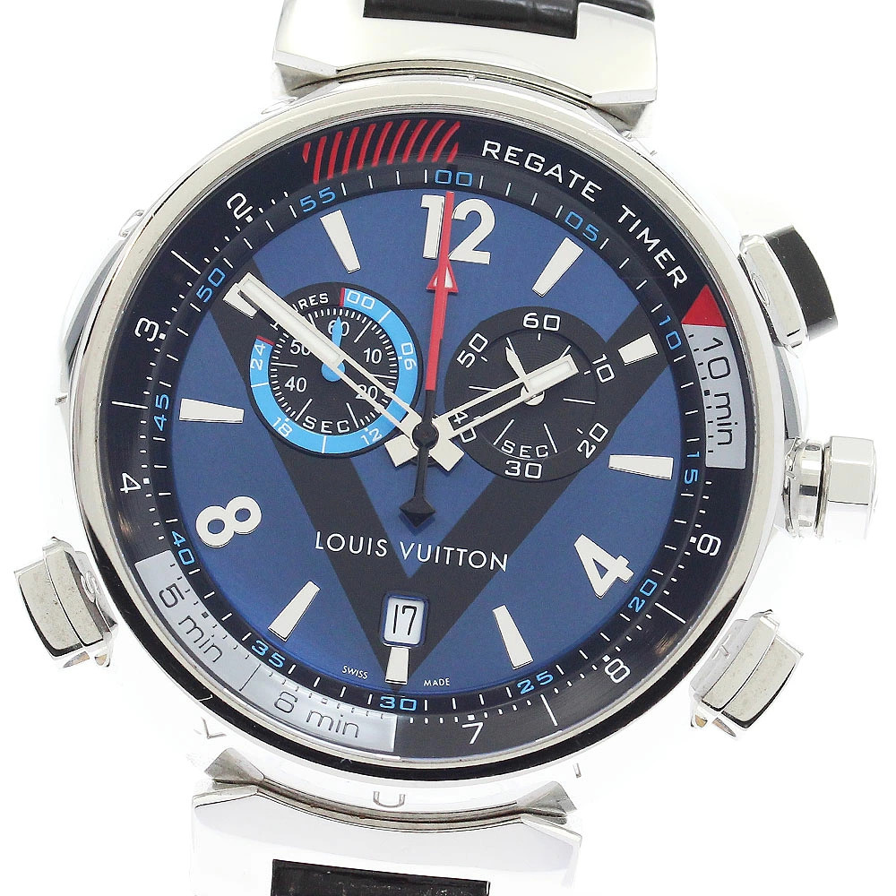 Louis Vuitton Tambour Regatta Chronograph Alarm Quartz Watch From Japan