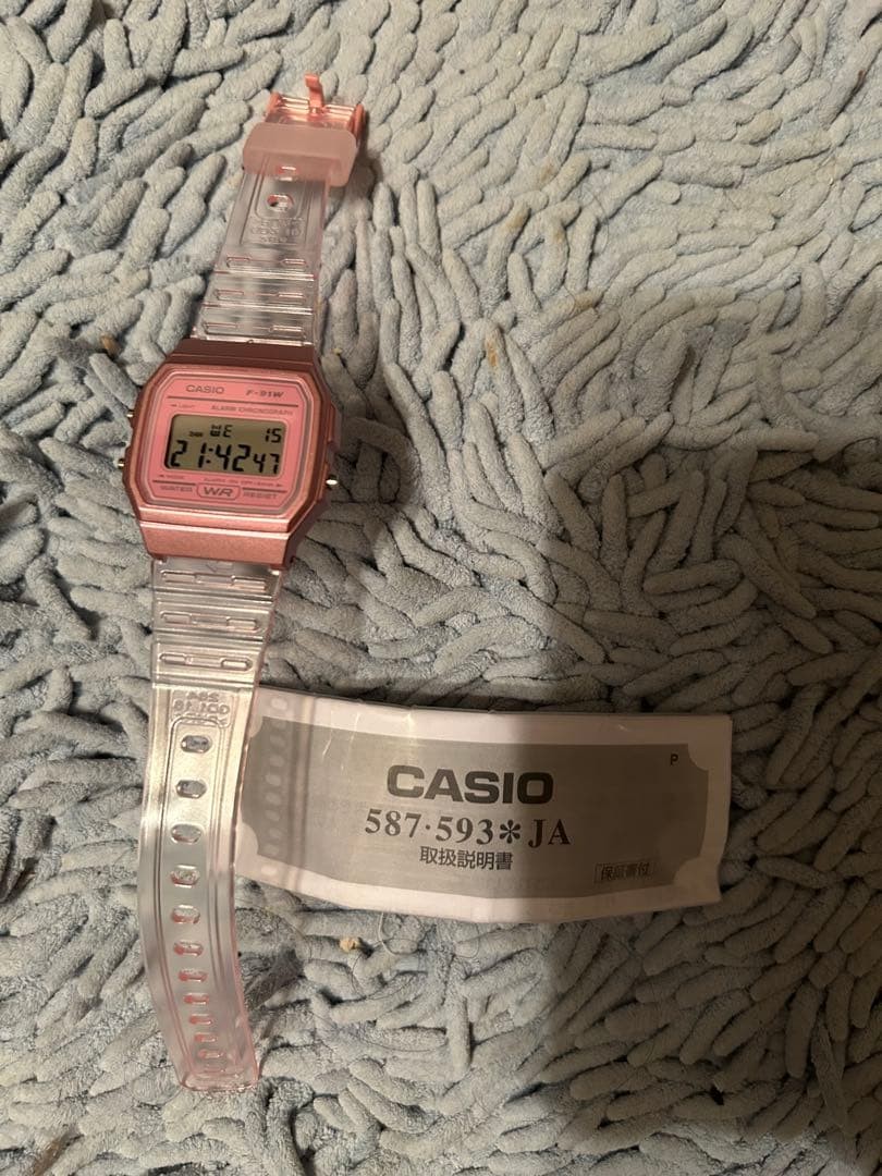 CASIO Digital Watch 587-593*JA Pink/Clear