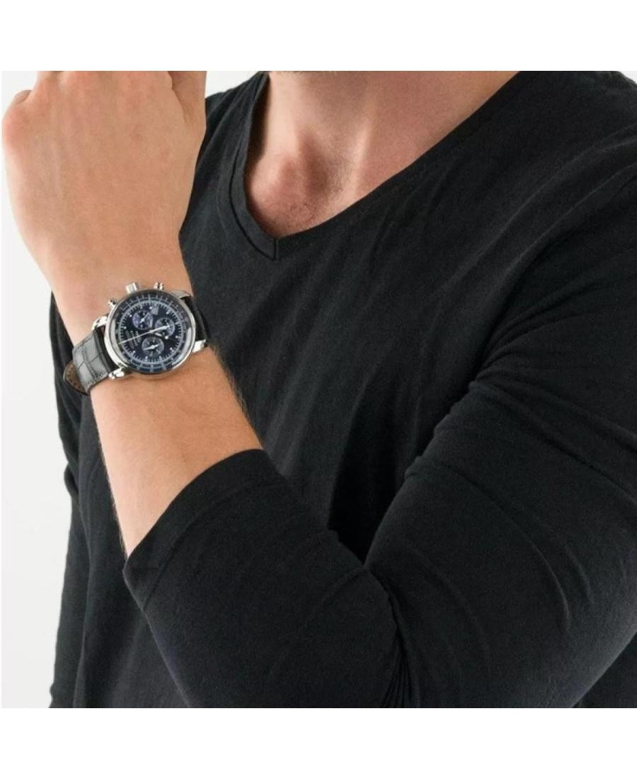 ZEPPELIN Men Analog Quartz Casual Watch Classic Dress Blue Dial Waterproof Round