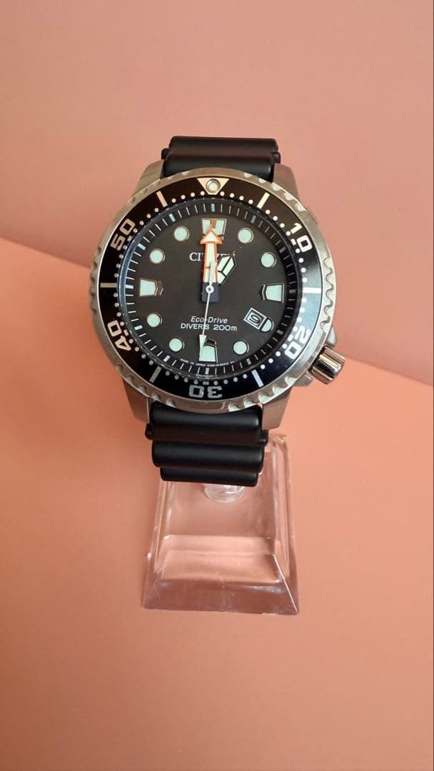 Citizen Promaster Eco-Drive E168 Black Matte Diver’s Watch Excellent 43mm