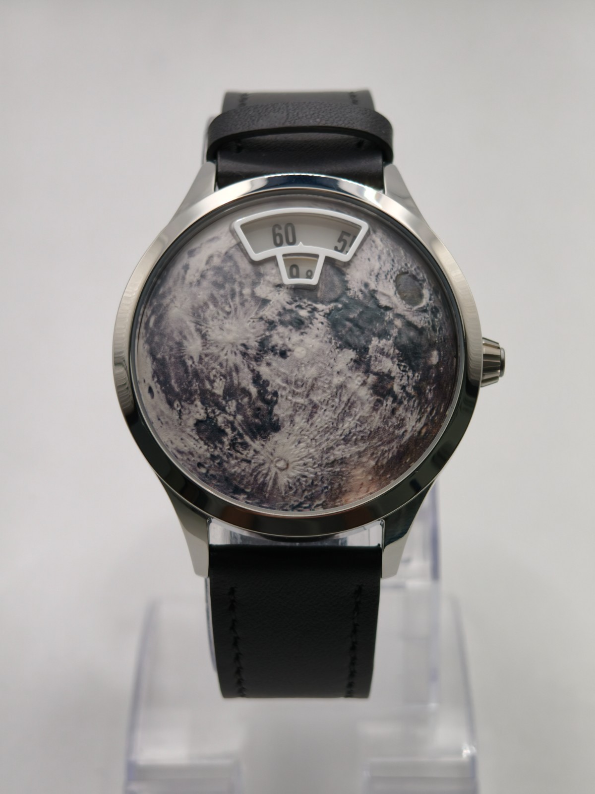 BENLYWATCH Planet Explorer Moon Mens Quartz Watch Lunar Dial Leather Strap Gift