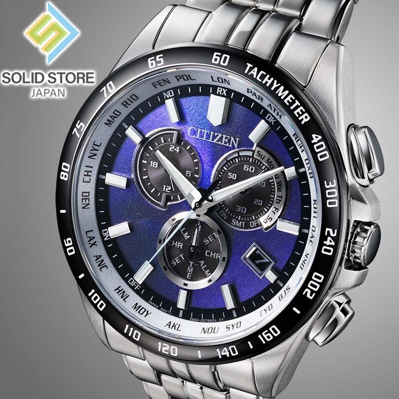 CITIZEN COLLECTION CB5874-81L UNITE with BLUE Limited Eco-Drive Solar Watch 43mm