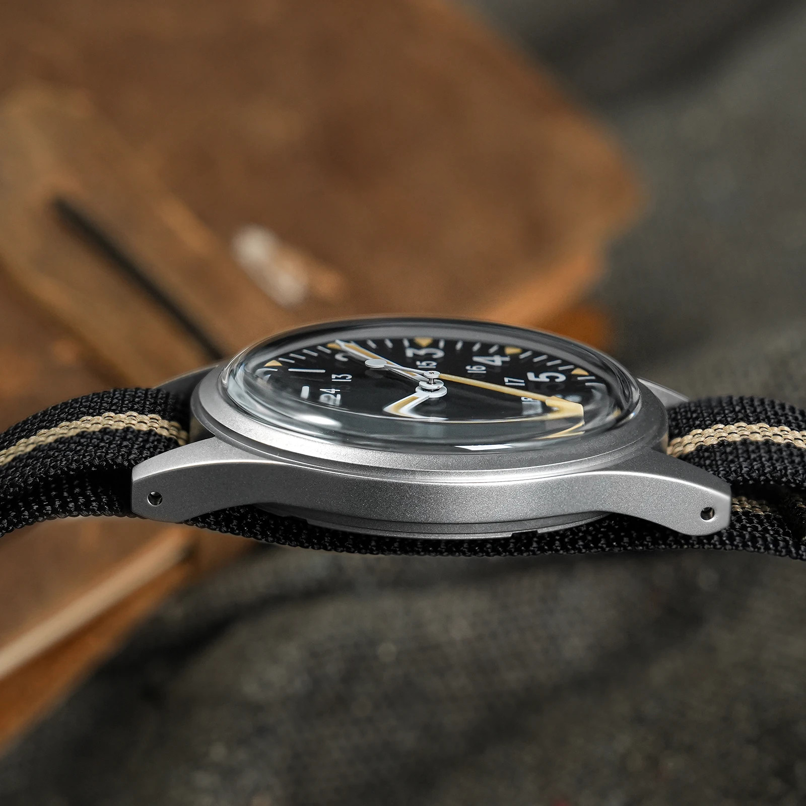 Militado ML07 Vintage Watch Miyota Super 2035 Movement Domed Sapphire Luminous