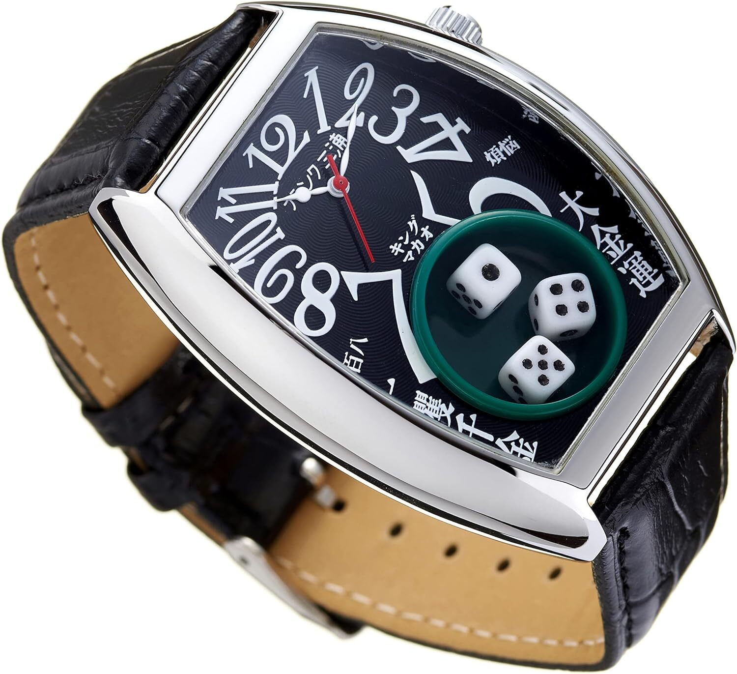 Frank Miura Men’s Watch Macau Gambling Watch Reprint Dice Limited Edition Black