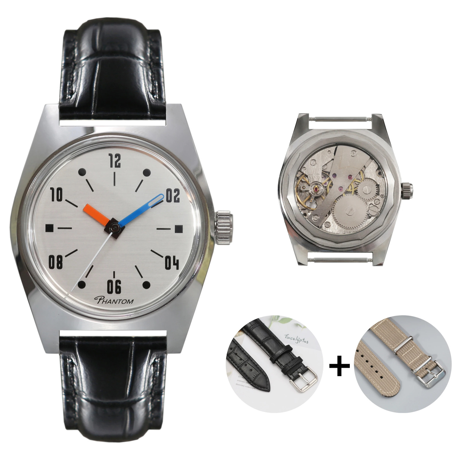 HEIMDALLR 7120 Hand-Wind Mechanical Watch Men 36mm Retro Business Timepiece