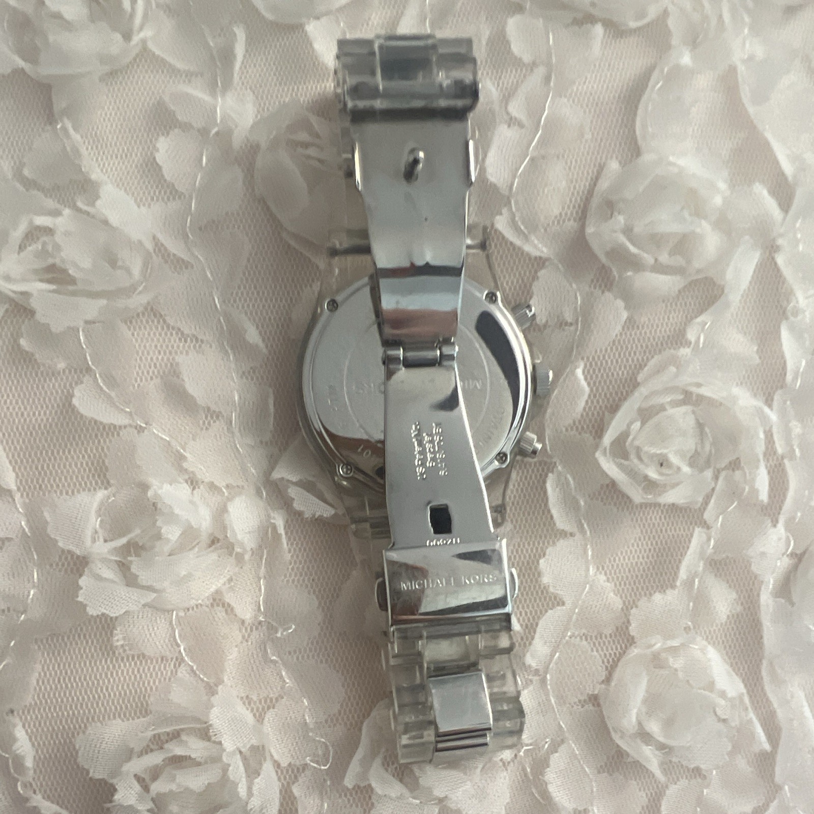 Michael Kors Parker Women’s Quartz Chronograph Silver Dial SS Bracelet
