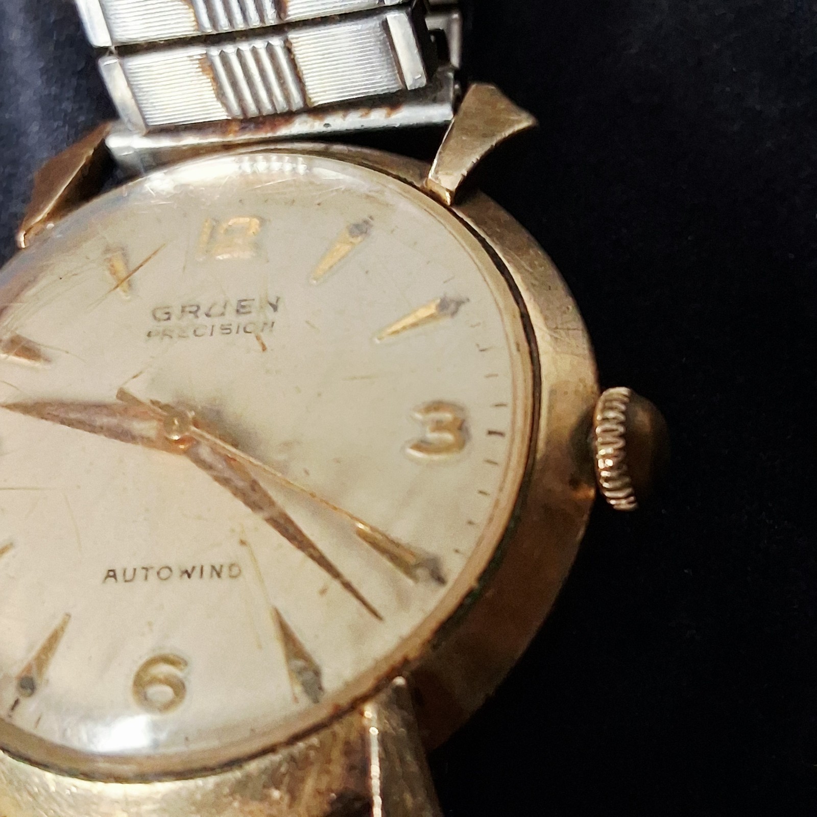 1950’s Gruen Precision Autowind Autmatic – Fancy Spider Lugs – Running