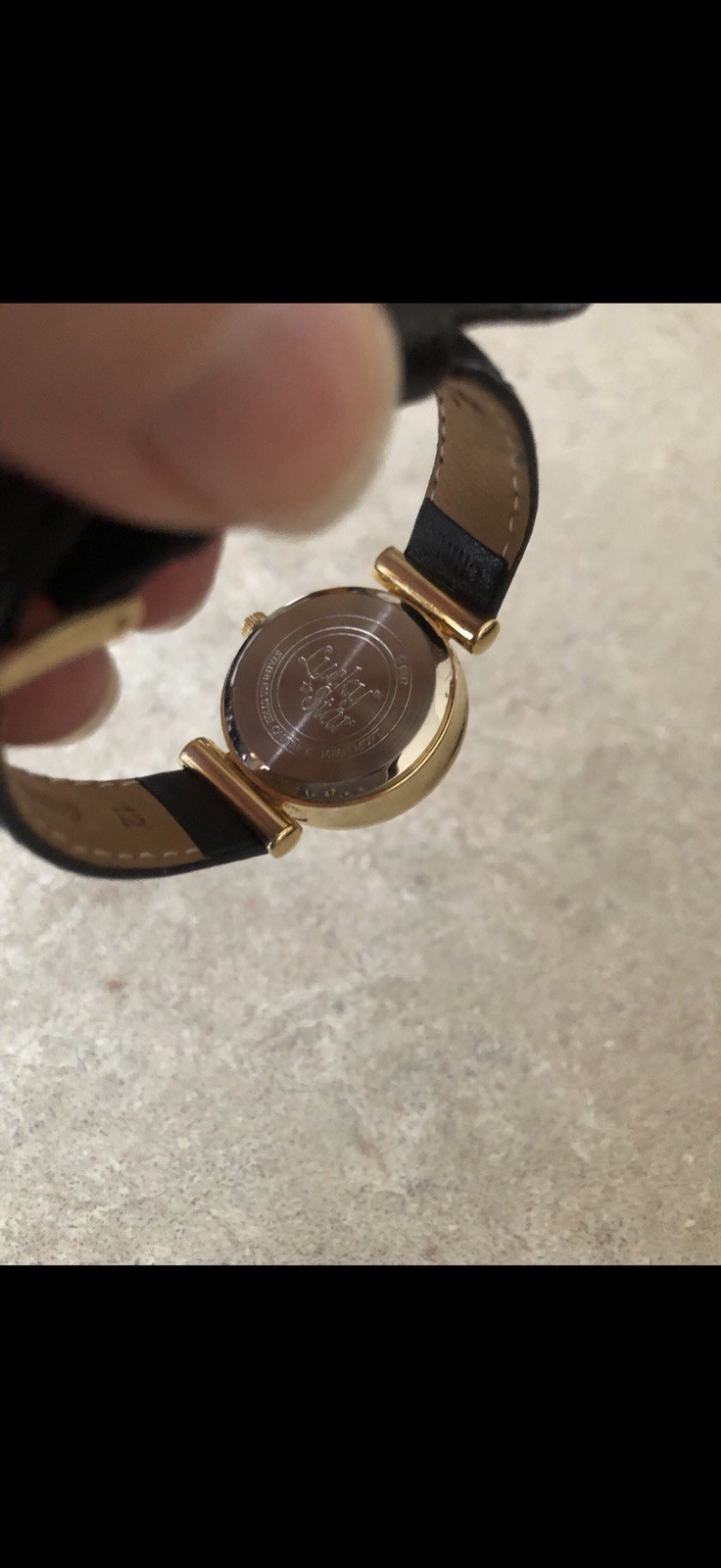 Women’s Lucky Star Watch Gold Tone EUC needs new battery