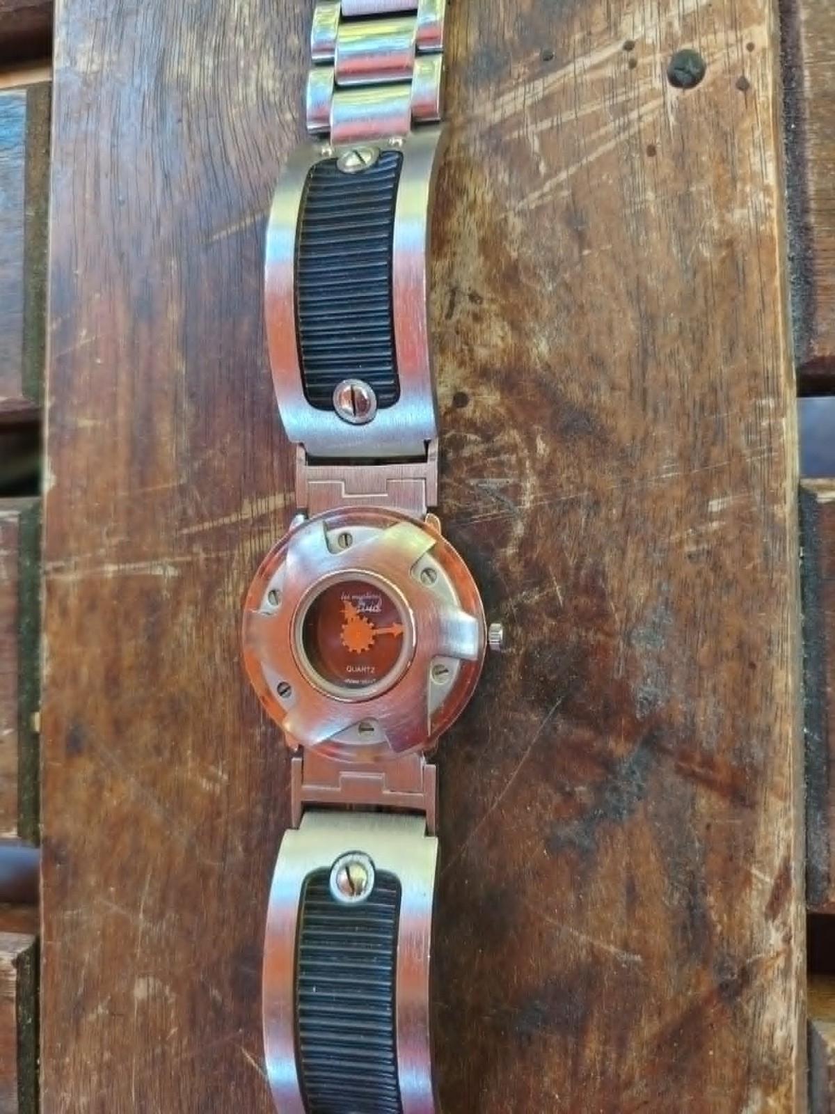 VTG post modern De Longe quartz wrist watch by Hard Tech, Cyberpunk