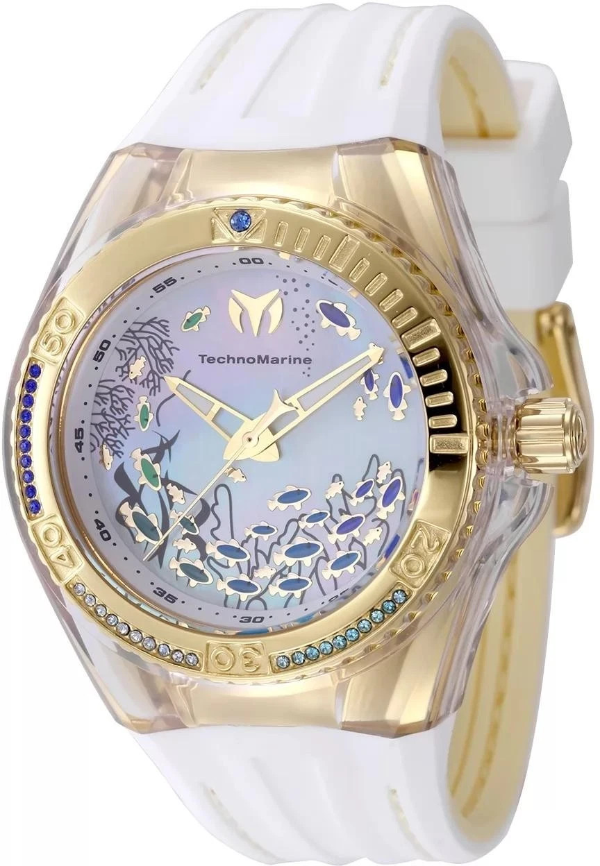 TECHNOMARINE Women’s TM-125009 Cruise Quartz PC21 Mother of Pearl Dial Watch