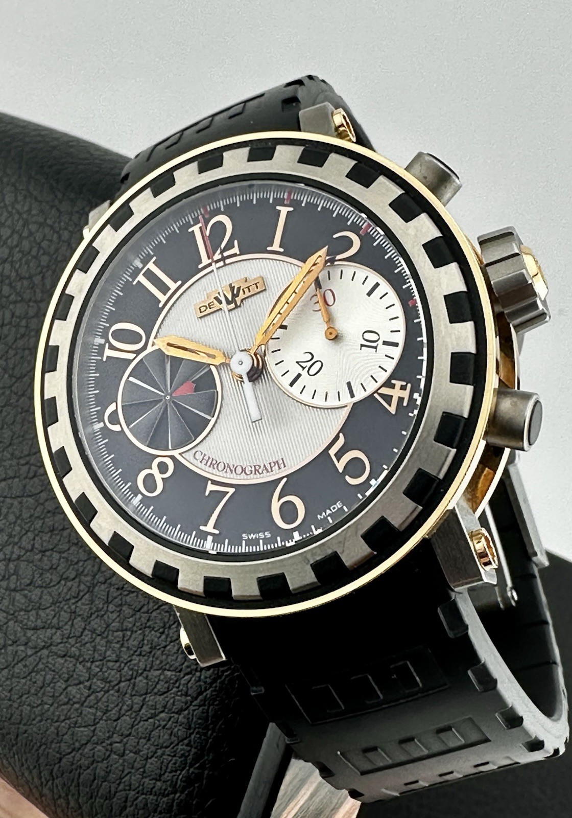 DeWitt Academia Sequential Chronograph 18k Rose Gold Limited Edition RET $34,000