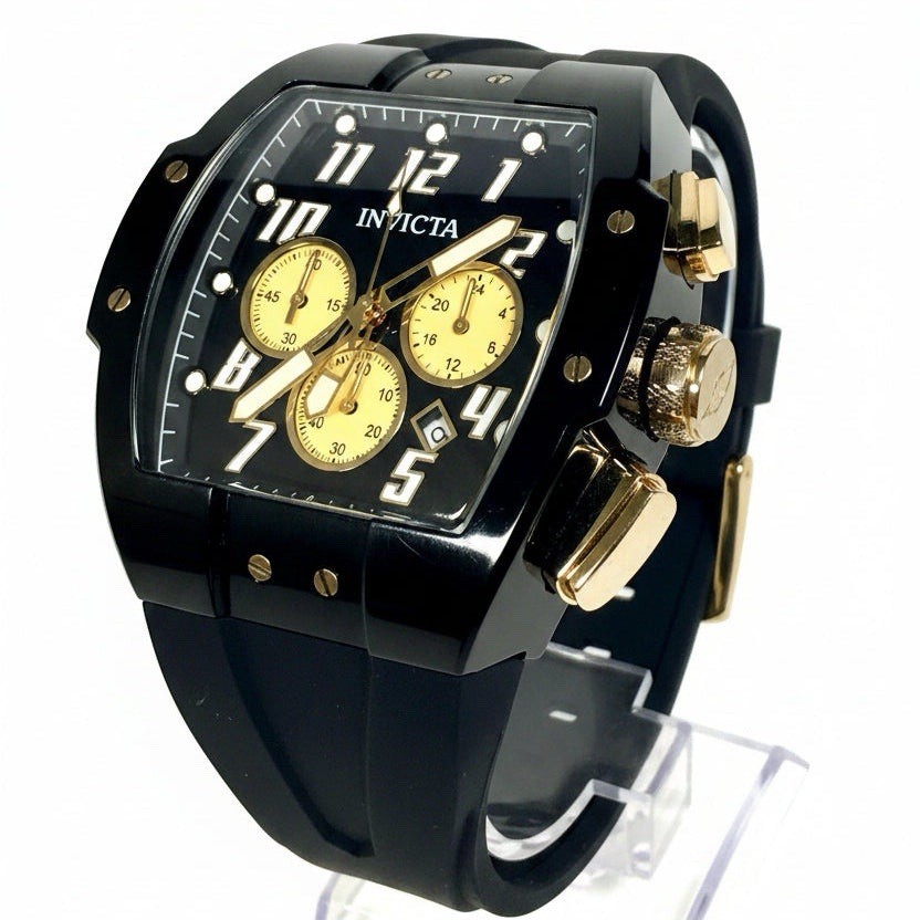 49982 Invicta S1 Rally Vortce Chronograph Black Gold Dial 47mm Men’s Watch Save!