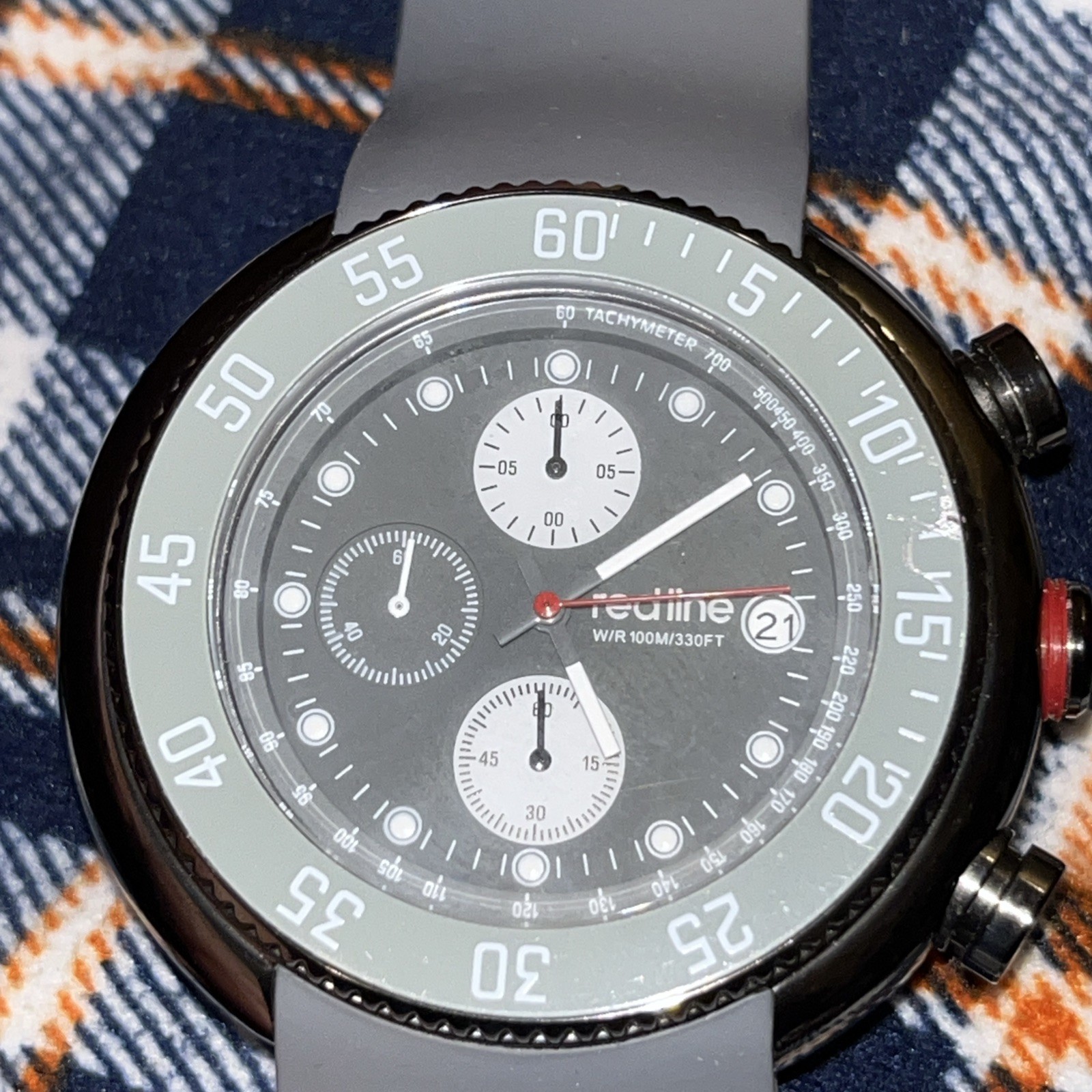 red line mens watch