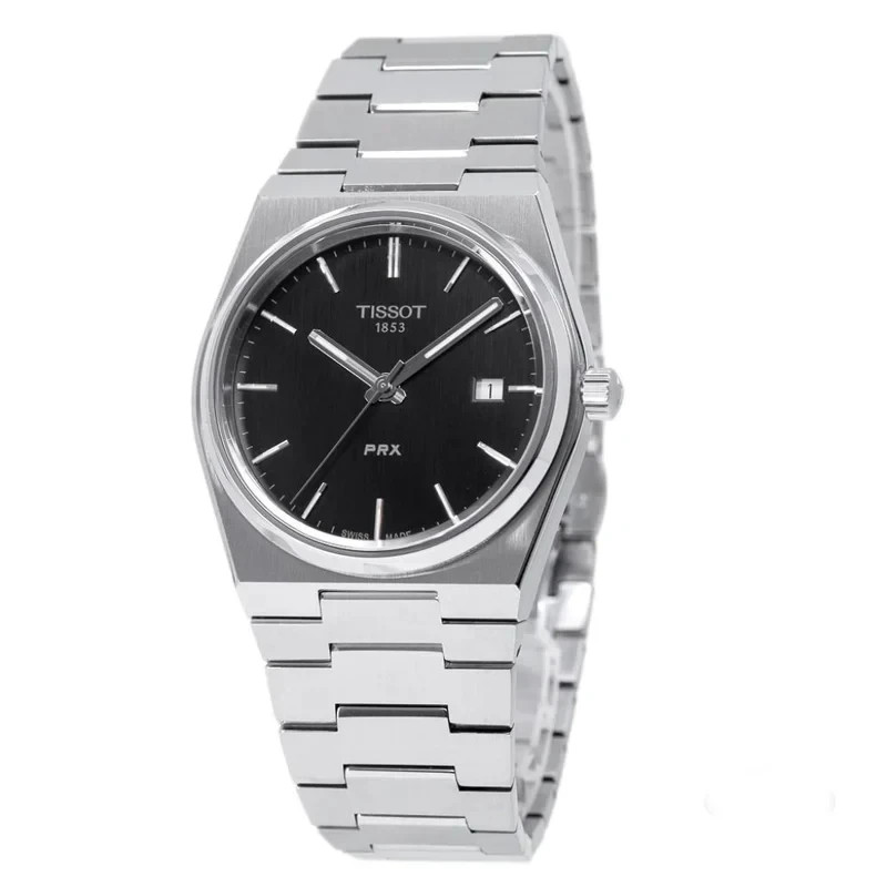 TISSOT T137.410.11.051.00 PRX 40MM STAINLESS STEEL BLACK DIAL MEN’S WATCH