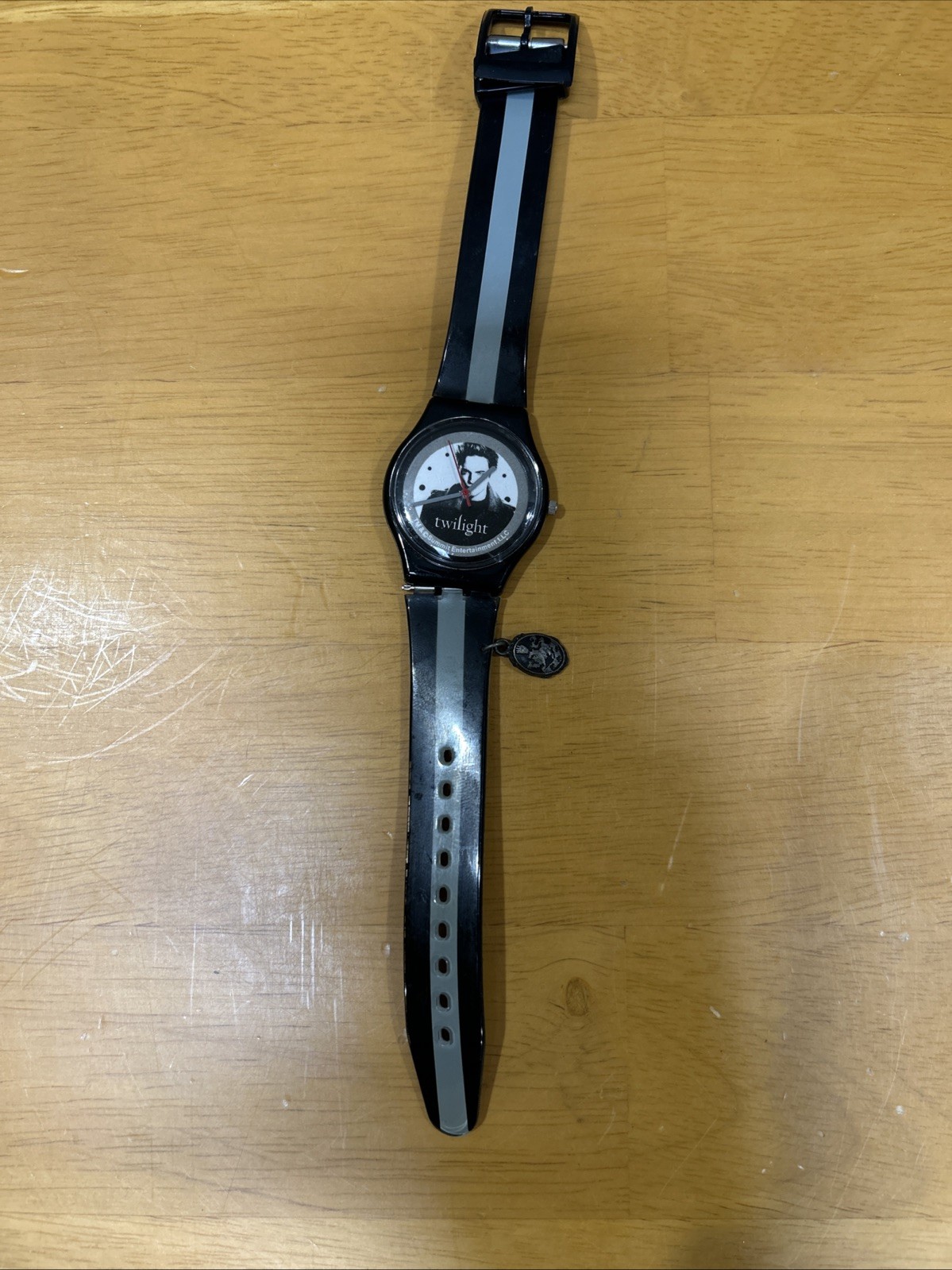Neca Twilight Plastic Wristwatch Edward’s Face and Metal Charm Used