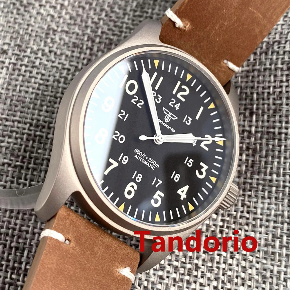 New 39mm Titanium Automatic Diver Men Watch For Japan NH35 Sapphire Glass 20ATM