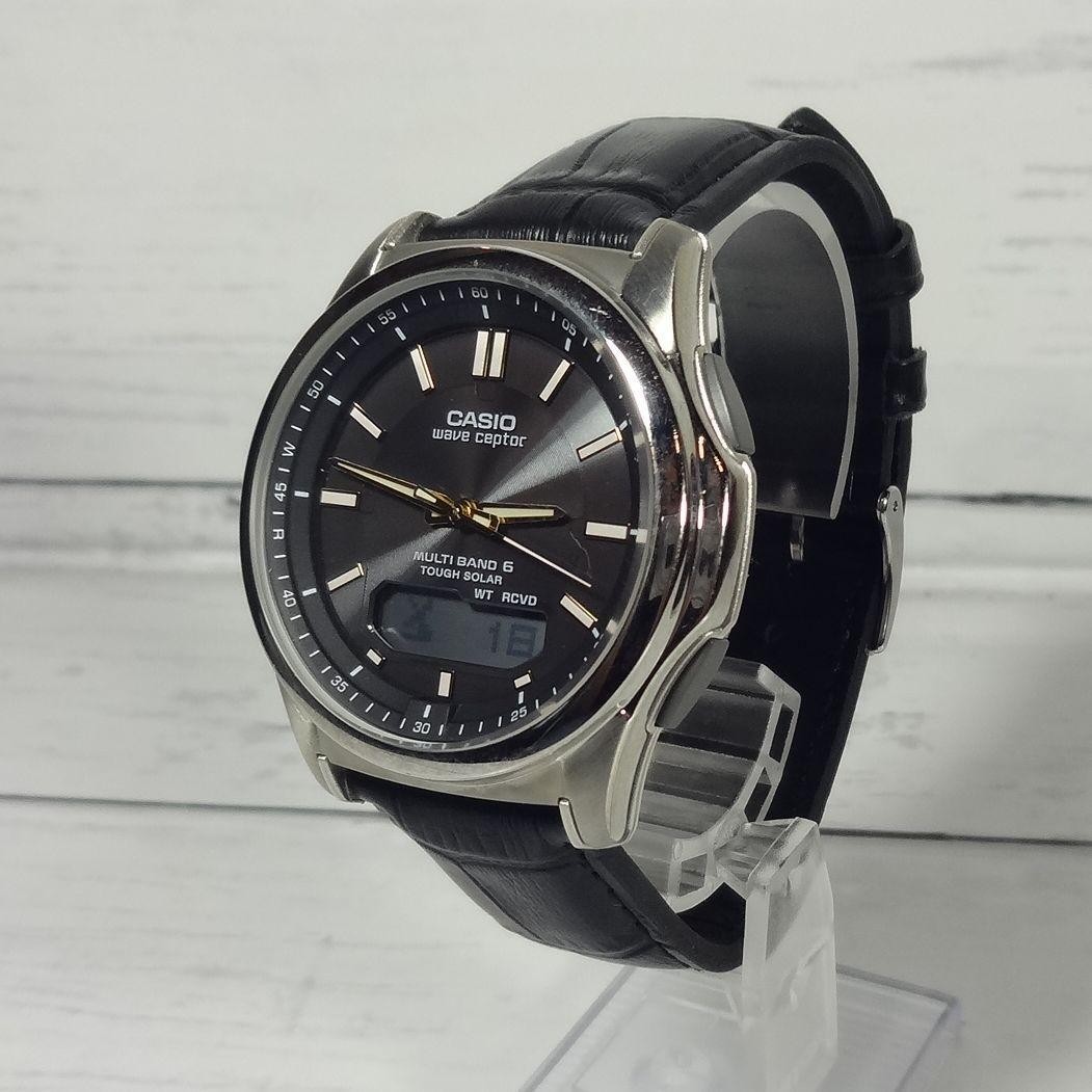 Leather band CASIO WAVE CEPTOR WVA-M630, working condition: good.