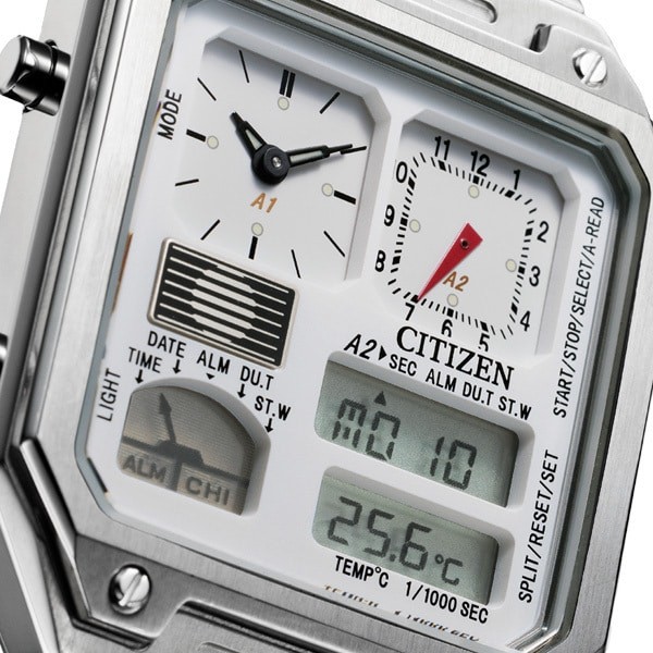 Citizen Ana-Digi Temp Stainless Steel Men’s Watch JG2120-65W TiCTAC