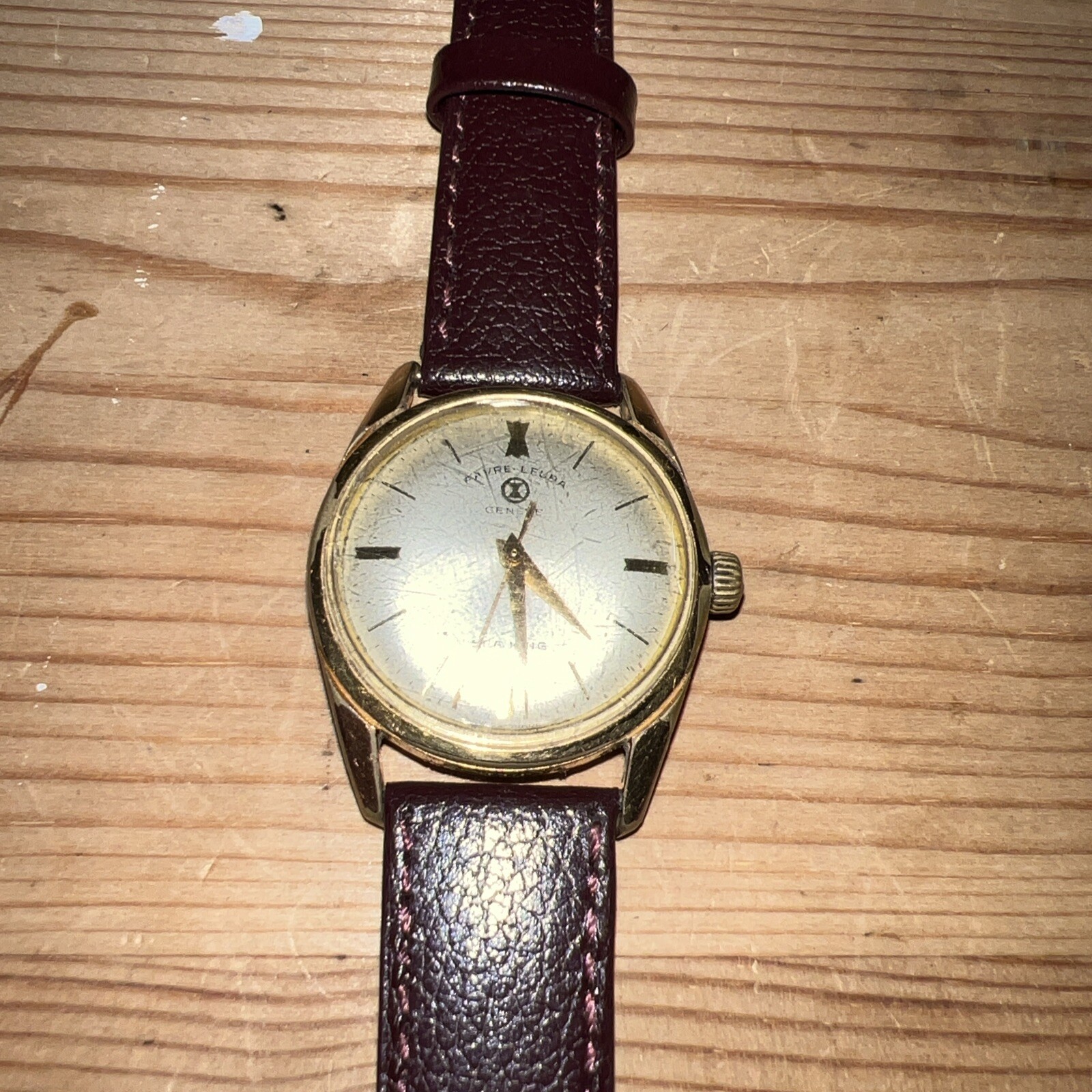 VINTAGE FAVRE LEUBA SEAKING MANUAL WATCH REF 111 SERVICED GOOD CONDTION