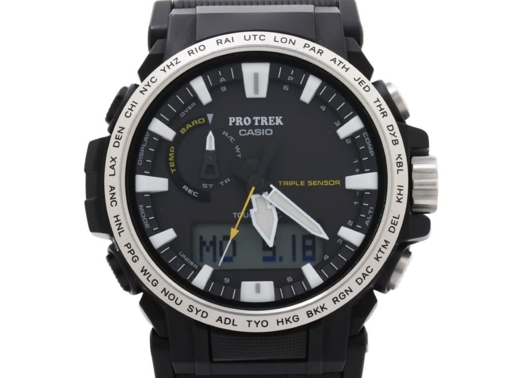 CASIO PRO TREK Climber Line PRW 61 1AJF Black Resin (Biomass Plastic) Stainless