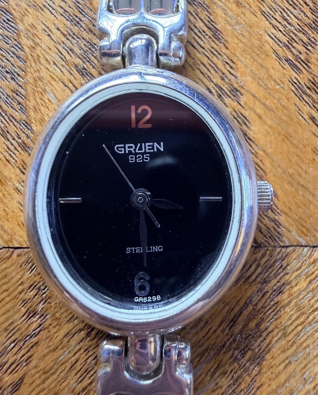 Women’s Gruen Analog 925 Sterling Silver 22mm Dial Working Watch total 42.2g