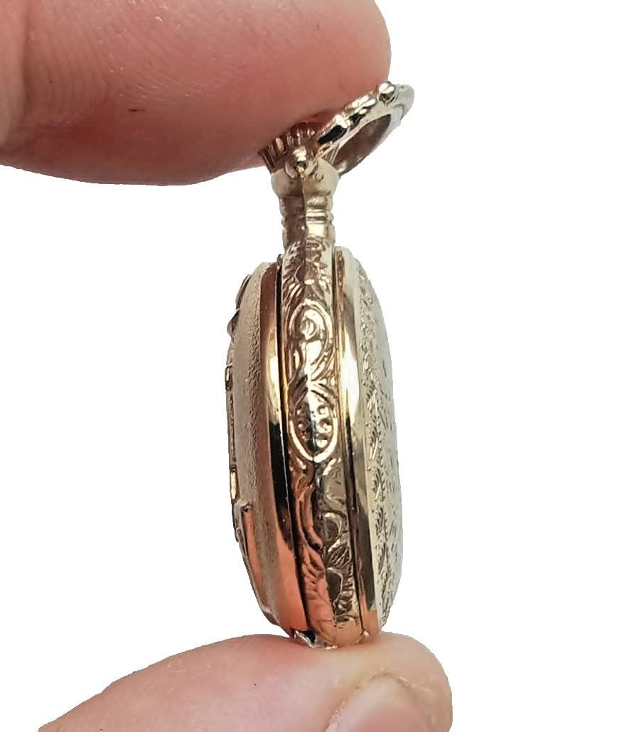 Vintage Legend Full Hunter Quartz Ladies Pocket Watch with Egyptian Designs