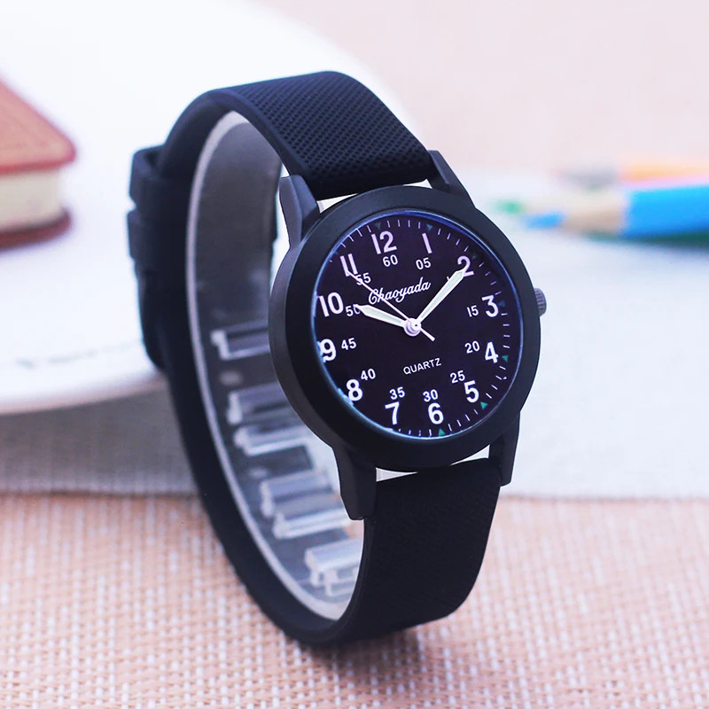 Children Boys Girls 60 Minute Scale Quartz Wristwatches Junior High