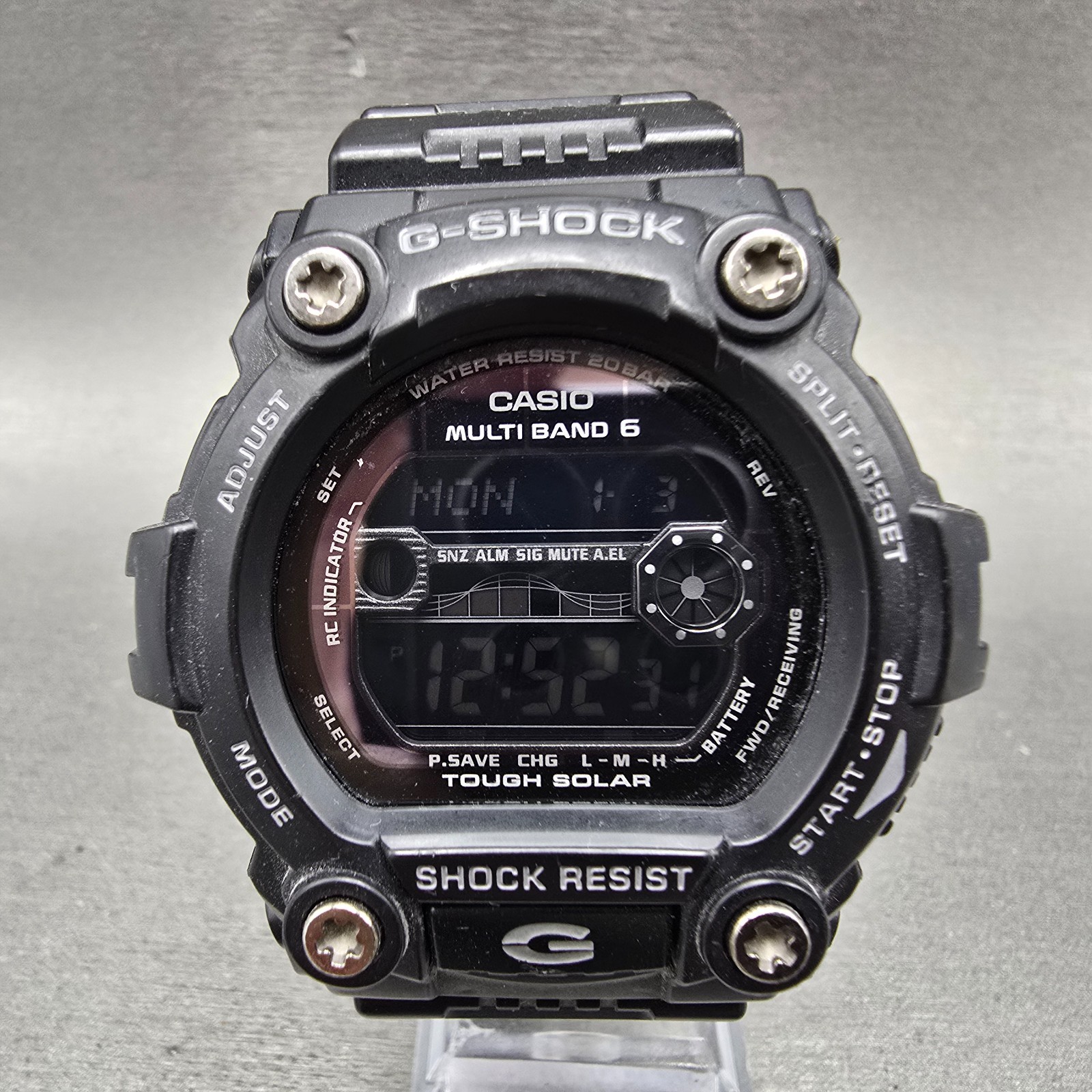 Casio G-Shock GW-7900B Watch Men 50mm Digital Black Tone Alarm Chrono Solar Runs