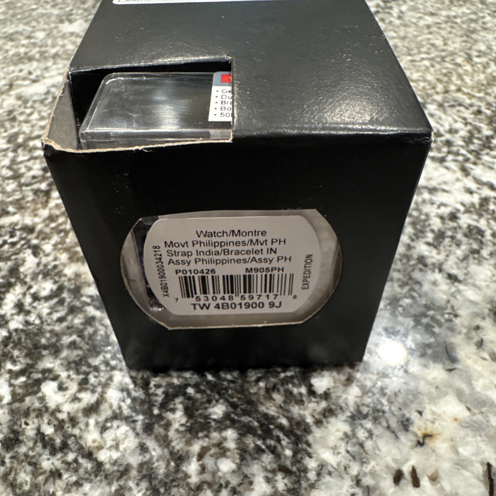NEW Timex TW4B01900 Men’s Indiglo Expedtion Scout Black Dial Leather Band Watch