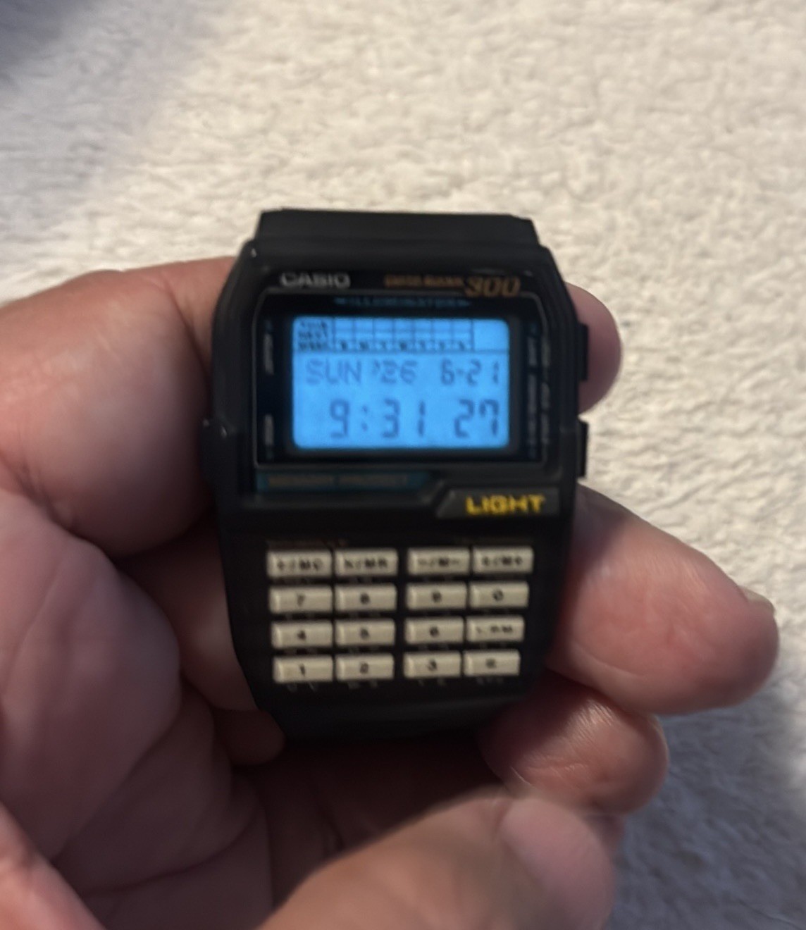 CASIO DBC-310 DATA BANK 300 CALCULATOR DIGITAL WATCH module 1478 VINTAGE