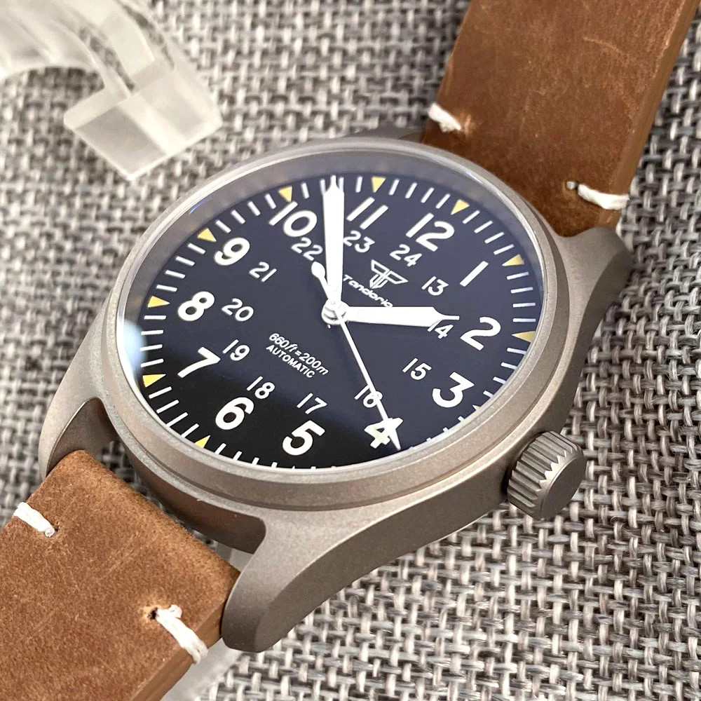 New 39mm Titanium Automatic Diver Men Watch For Japan NH35 Sapphire Glass 20ATM