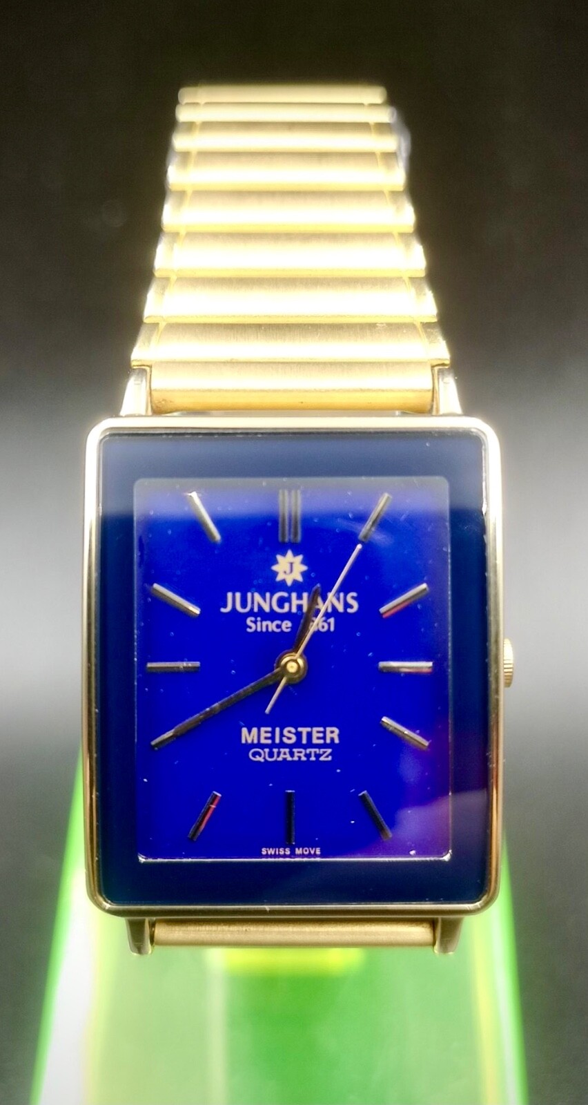 Vintage JUNGHANS Since 1861 MEISTER Unisex Quartz watch. Nice with Blue Face.