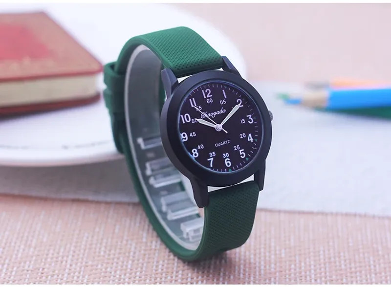 Children Boys Girls 60 Minute Scale Quartz Wristwatches Junior High