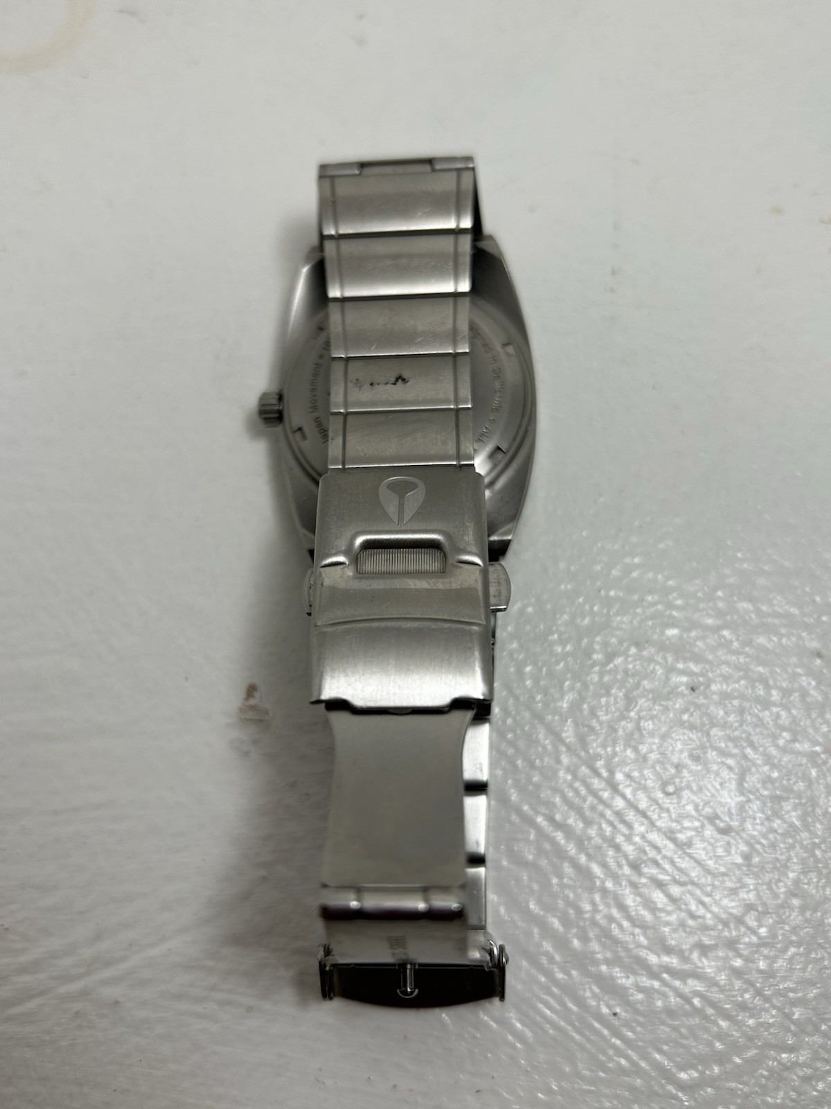 Nixon Quartz Wristwatch Black Dial Day/Date 100m Silver Stainless Bracelet
