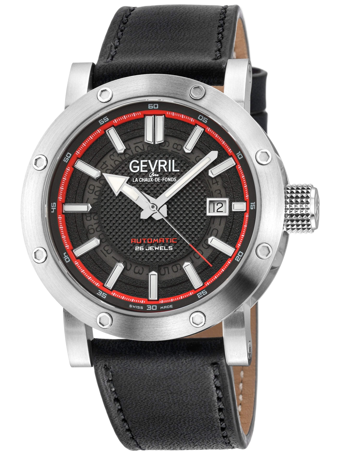 Gevril Flat Iron Stainless Steel 42mm Wristwatch 43702